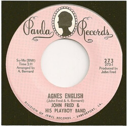 John Fred & His Playboy Band Agnes English / Sad Story USED VINYL 7INCH 45 RPM