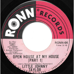 Little Johnny Taylor Open House At My House USED VINYL 7INCH 45 RPM
