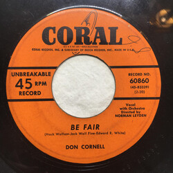Don Cornell Be Fair / I USED VINYL 7INCH 45 RPM