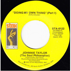 Johnnie Taylor Doing My Own Thing USED VINYL 7INCH 45 RPM
