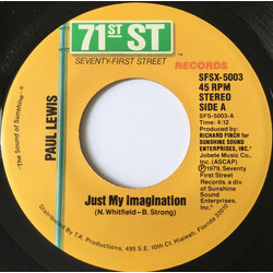 Paul Lewis Just My Imagination USED VINYL 7INCH 45 RPM