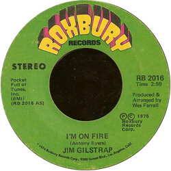 Jim Gilstrap I'm On Fire USED VINYL 7INCH 45 RPM