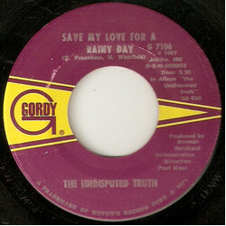 Undisputed Truth (2) Save My Love For A Rainy Day USED VINYL 7INCH 45 RPM