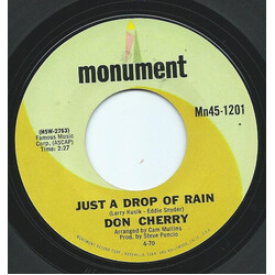 Don Cherry (2) Just A Drop Of Rain / Between Winston Salem And Nashville, Tennessee USED VINYL 7INCH 45 RPM
