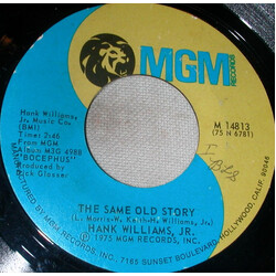 Hank Williams Jr. The Same Old Story / Country Love USED VINYL 7INCH 45 RPM