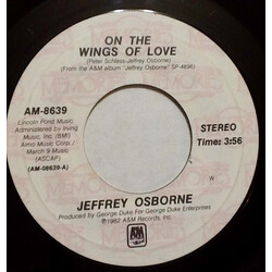 Jeffrey Osborne On The Wings Of Love / I Really Don't Need No Light USED VINYL 7INCH 45 RPM