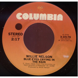 Willie Nelson Blue Eyes Crying In The Rain / Bandera USED VINYL 7INCH 45 RPM STYRENE STEREO