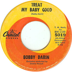 Bobby Darin Treat My Baby Good USED VINYL 7INCH 45 RPM