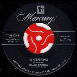 David Carroll & His Orchestra Whispering / Marimba Charleston USED VINYL 7INCH 45 RPM