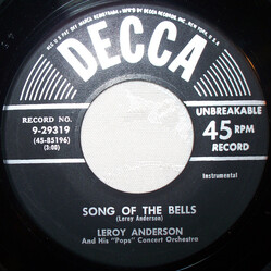 Leroy Anderson And His "Pops" Concert Orchestra Song Of The Bells USED VINYL 7INCH 45 RPM