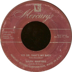 Ralph Marterie And His Orchestra Yes Sir, That's My Baby USED VINYL 7INCH 45 RPM