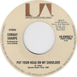 Sunday Sharpe Put Your Head On My Shoulder / Another Lonely Night USED VINYL 7INCH 45 RPM STEREO