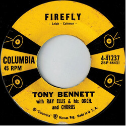 Tony Bennett Firefly / The Night That Heaven Fell USED VINYL 7INCH 45 RPM