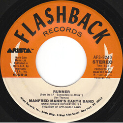 Manfred Mann's Earth Band Runner / Rebel USED VINYL 7INCH 45 RPM