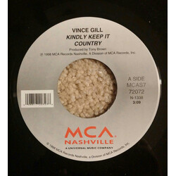 Vince Gill Kindly Keep It Country USED VINYL 7INCH 45 RPM