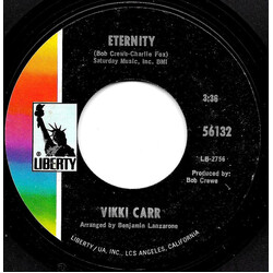 Vikki Carr Eternity / I Will Wait For Love USED VINYL 7INCH 45 RPM