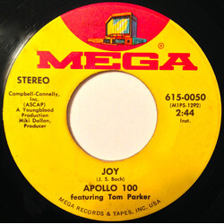 Apollo 100 / Tom Parker Joy USED VINYL 7INCH 45 RPM STEREO