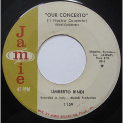 Umberto Bindi Our Concerto / Let Me Dream USED VINYL 7INCH 45 RPM