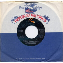 David Rogers (7) When A Woman Cries / The Power Of Positive Drinking USED VINYL 7INCH