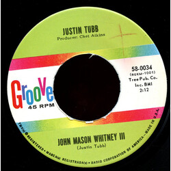 Justin Tubb John Mason Whitney III USED VINYL 7INCH 45 RPM