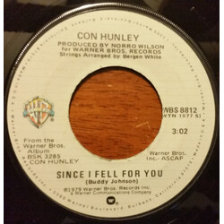 Con Hunley Since I Fell For You / Cry Cry Darling USED VINYL 7INCH 45 RPM