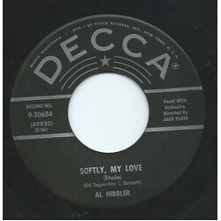 Al Hibbler Softly, My Love / Your Hands USED VINYL 7INCH 45 RPM