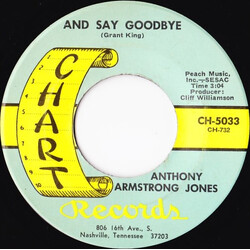 Anthony Armstrong Jones And Say Goodbye USED VINYL 7INCH 45 RPM