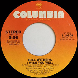 Bill Withers I Wish You Well USED VINYL 7INCH 45 RPM