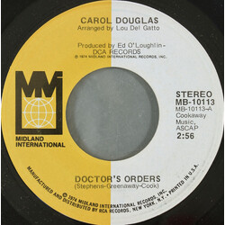 Carol Douglas Doctor's Orders USED VINYL 7INCH 45 RPM STEREO
