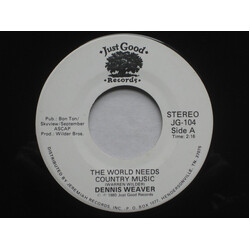 Dennis Weaver The World Needs Country Music/I am Content With Your Love USED VINYL 7INCH 45 RPM STEREO