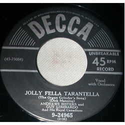 The Andrews Sisters / Guy Lombardo And His Royal Canadians Stars Are The Windows Of Heaven / Jolly Fella Tarantella (The Organ Grinder's Song) Vinyl U