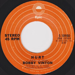 Bobby Vinton Hurt USED VINYL 7INCH 45 RPM