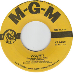 Billy Eckstine / The Lee Gordon Singers Coquette / A Fool In Love USED VINYL 7INCH 45 RPM