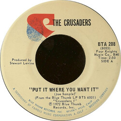 The Crusaders Put It Where You Want It USED VINYL 7INCH 45 RPM