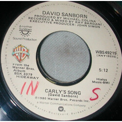 David Sanborn Anything You Want USED VINYL 7INCH 45 RPM SINGLE