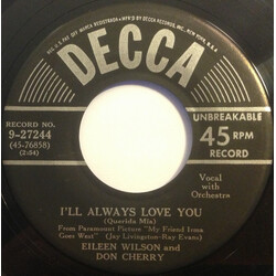 Eileen Wilson / Don Cherry (2) I'll Always Love You / It May Be On Sunday USED VINYL 7INCH 45 RPM