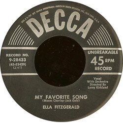 Ella Fitzgerald My Favorite Song USED VINYL 7INCH 45 RPM