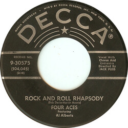 The Four Aces Rock And Roll Rhapsody / I Wish I May, I Wish I Might USED VINYL 7INCH 45 RPM SINGLE STEREO