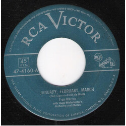 Fran Warren / Hugo Winterhalter Orchestra / Hugo Winterhalter Chorus January, February, March USED VINYL 7INCH 45 RPM