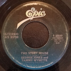 George Jones & Tammy Wynette Two Story House USED VINYL 7INCH 45 RPM
