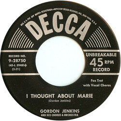 The Gordon Jenkins Singers / Gordon Jenkins And His Orchestra I Thought About Marie USED VINYL 7INCH 45 RPM