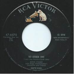 Eddie Fisher No Other One USED VINYL 7INCH 45 RPM