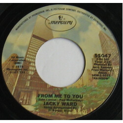 Jacky Ward From Me To You / Rhythm Of The Rain USED VINYL 7INCH 45 RPM