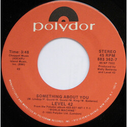 Level 42 Something About You USED VINYL 7INCH 45 RPM