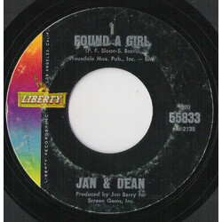 Jan & Dean I Found A Girl USED VINYL 7INCH 45 RPM STYRENE