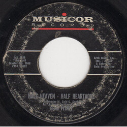 Gene Pitney Half Heaven - Half Heartache USED VINYL 7INCH 45 RPM