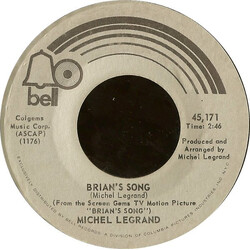 Michel Legrand Brian's Song / Theme From "The Go-Between" USED VINYL 7INCH 45 RPM