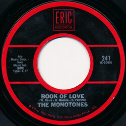The Monotones / The Tune Weavers Book Of Love / Happy, Happy Birthday Baby USED VINYL 7INCH 45 RPM