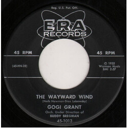 Gogi Grant The Wayward Wind / No More Than Forever VINYL 7" USED