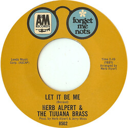 Herb Alpert & The Tijuana Brass Let It Be Me / Spanish Harlem USED VINYL 7INCH 45 RPM